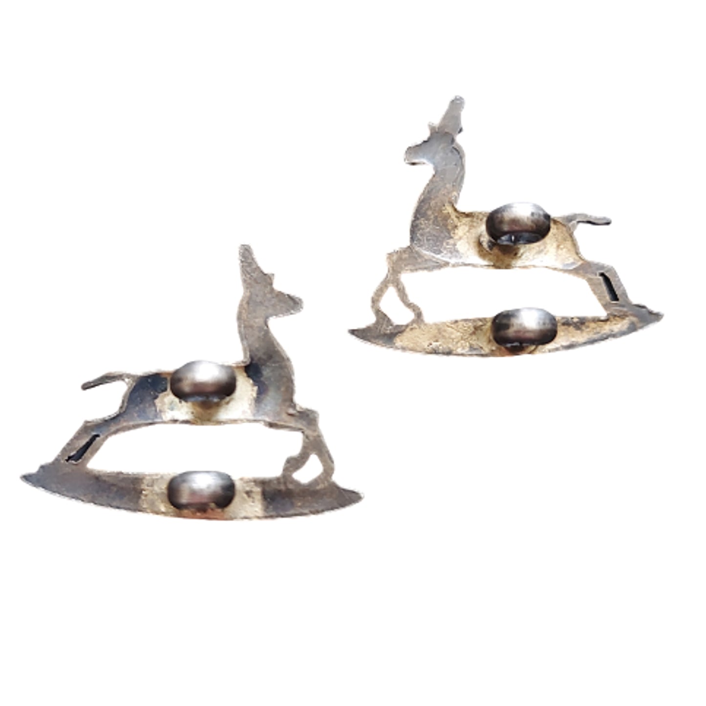 WW2 RCD Royal Canadian Dragoons Officer's Collar Badge Pair