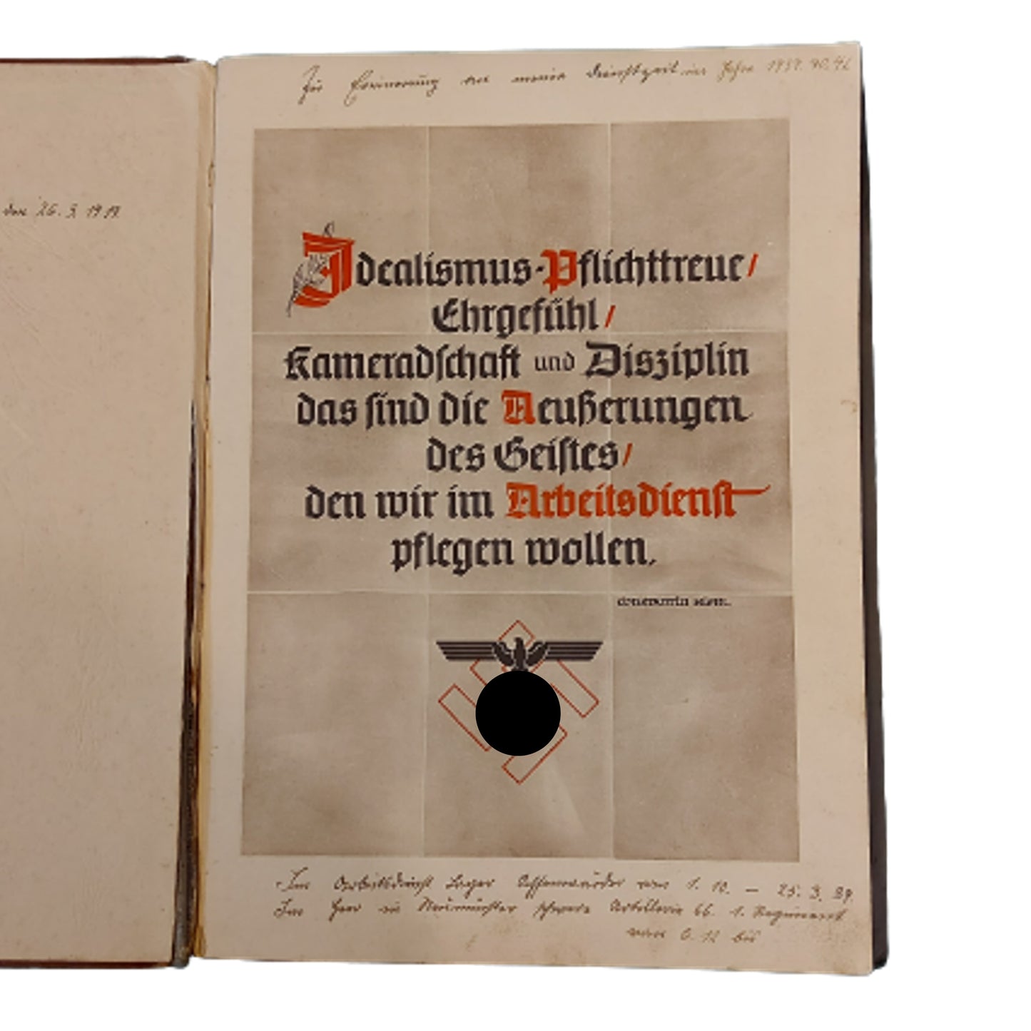 WW2 German RAD (Reichsarbeitsdienst) Named Photo Album