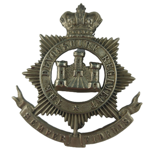 Pre-WW1 British Victorian Devonshire Regiment Helmet Plate