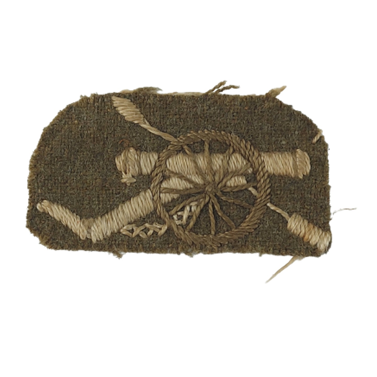 WW1 British Canadian Artillery Master Gunner Cloth Trade Badge