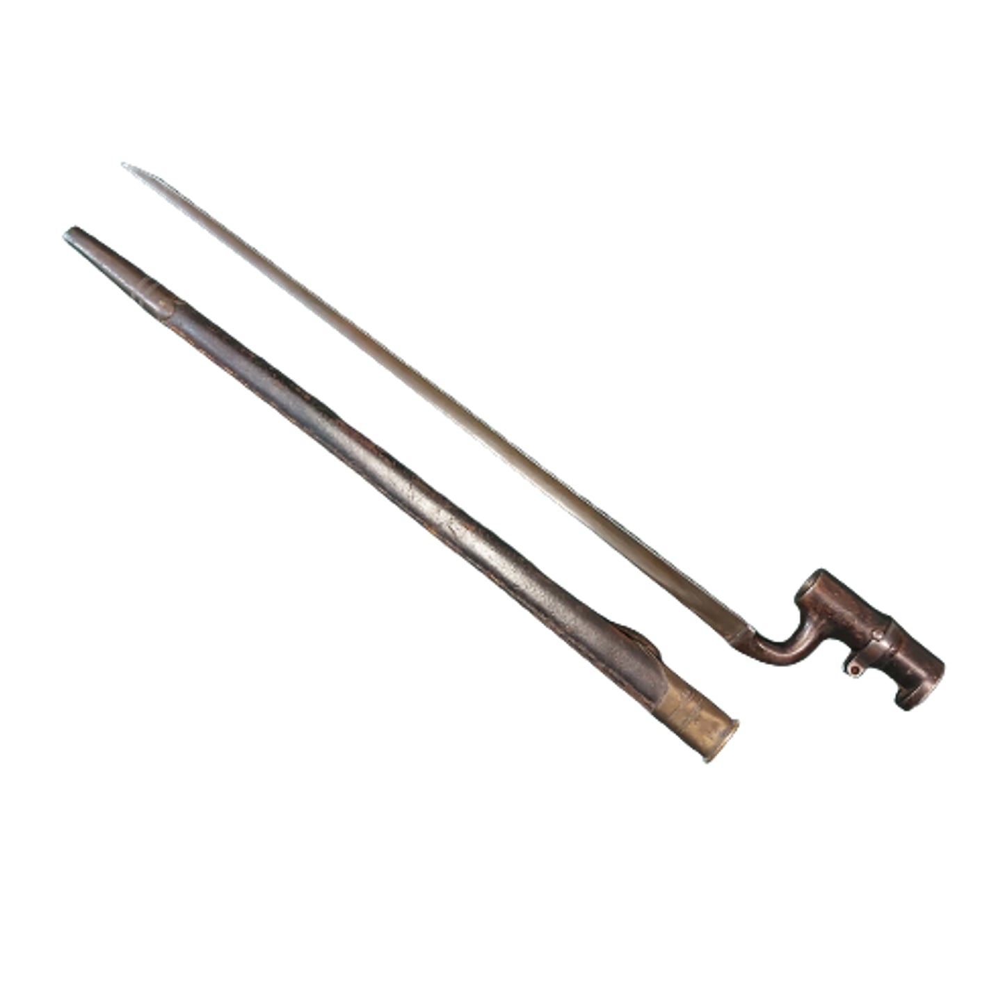Pre-WW1 British Pattern 1853 Enfield Socket Bayonet In Scabbard