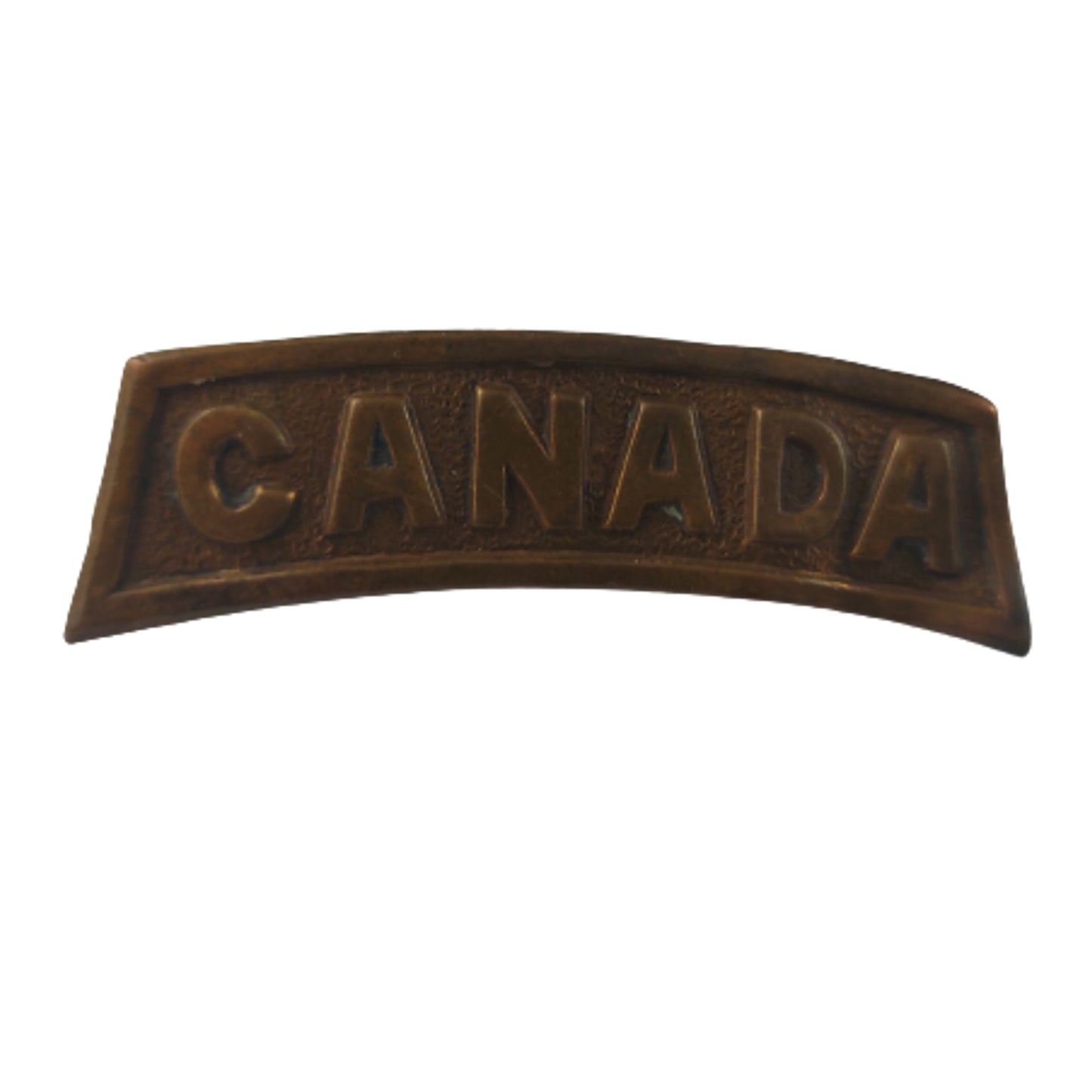 WW1 Canadian CANADA Brass Shoulder Title