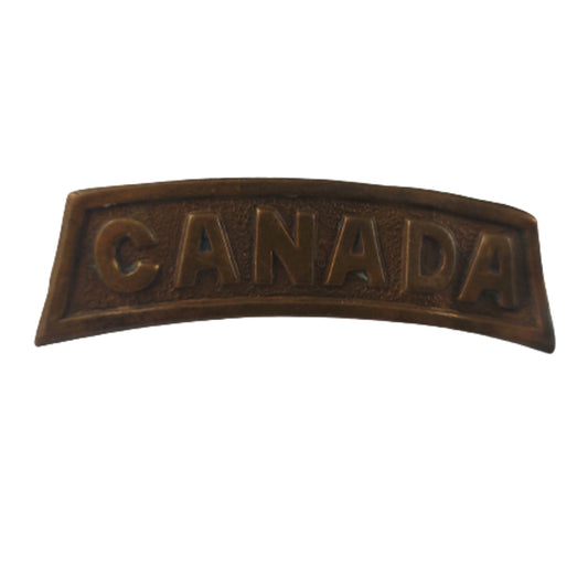 WW1 CANADA Brass Shoulder Title