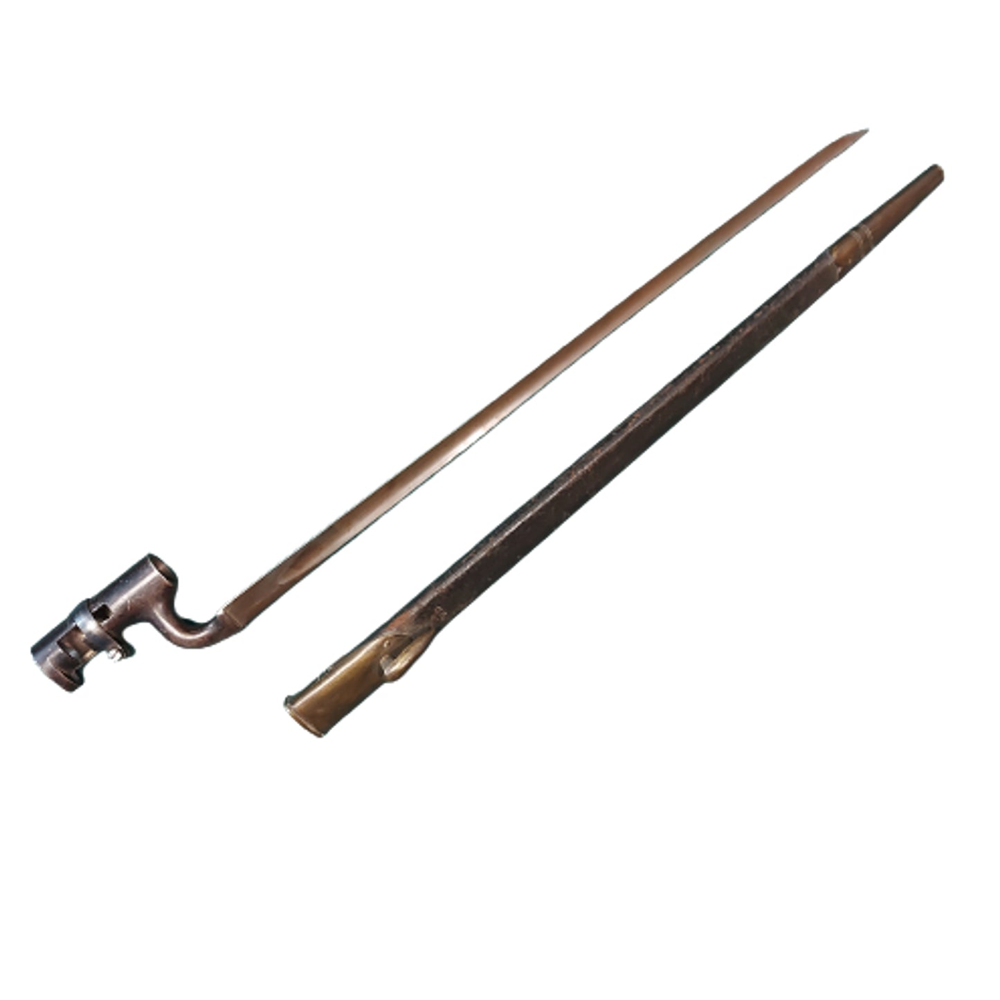 Pre-WW1 British Pattern 1853 Enfield Socket Bayonet In Scabbard