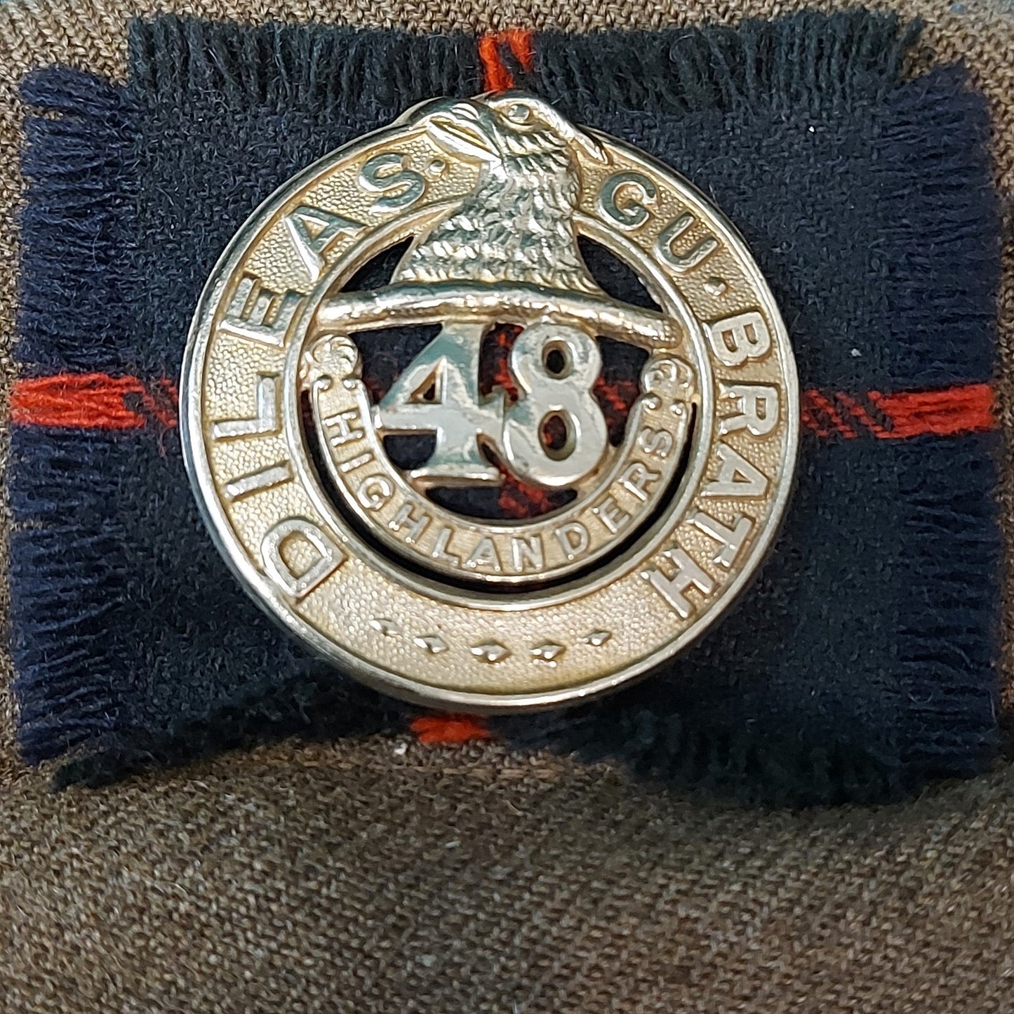 WW2 Canadian 48th Highlanders Tam O'Shanter With Badge