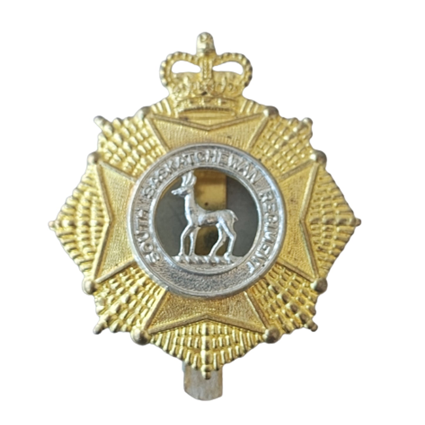 Post-WW2 Canadian Forces SSR South Saskatchewan Regiment Cap Badge