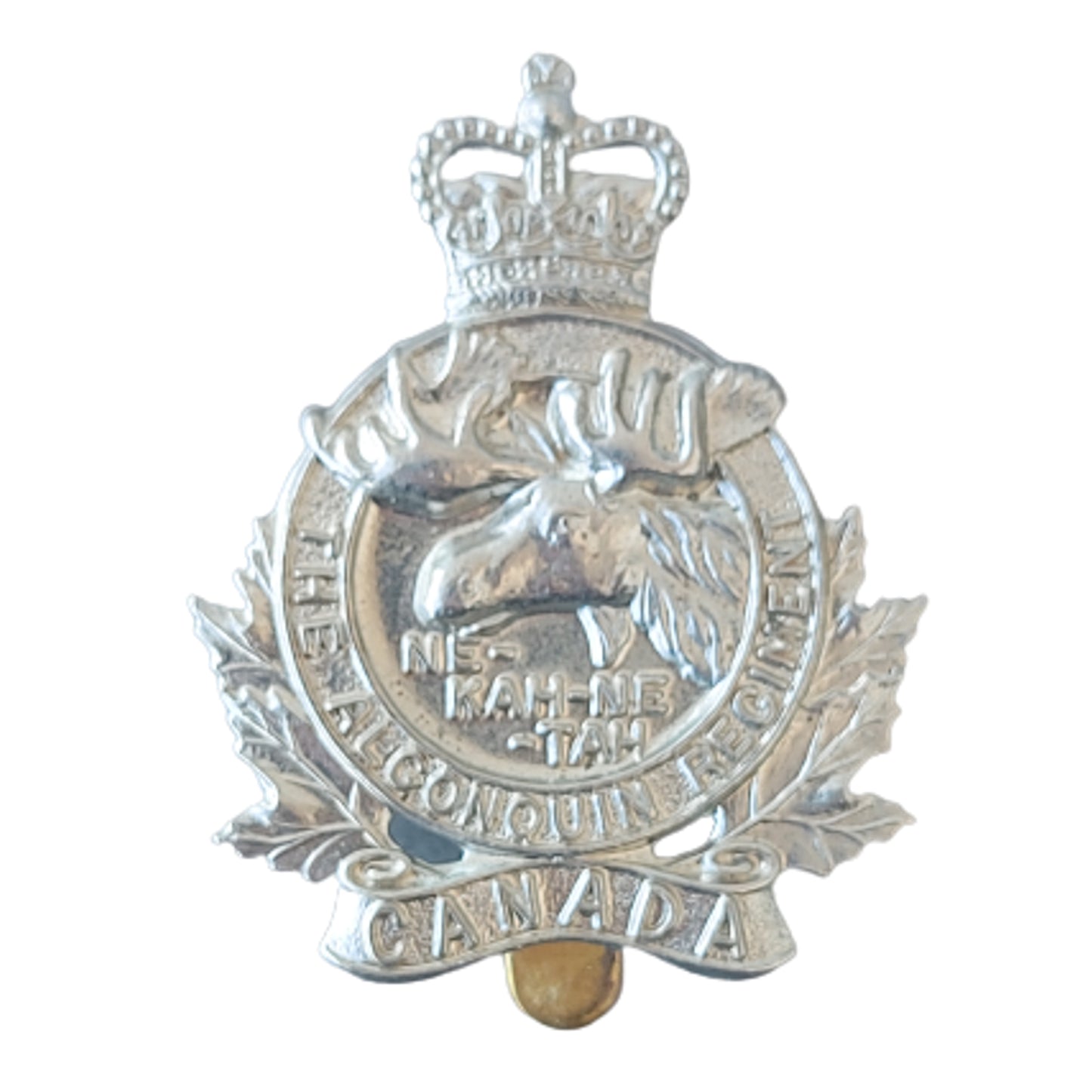 Post-WW2 Canadian Forces Algonquin Regiment Cap Badge
