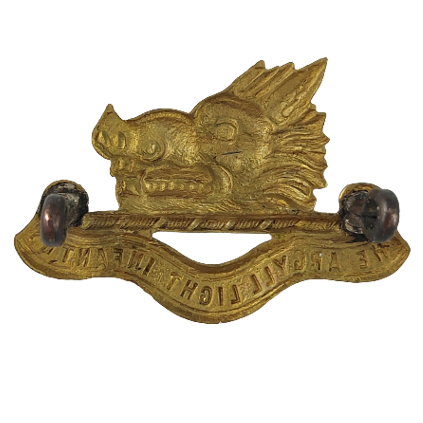 Pre-WW2 1923 Issue The Argyll Light Infantry Collar Badge