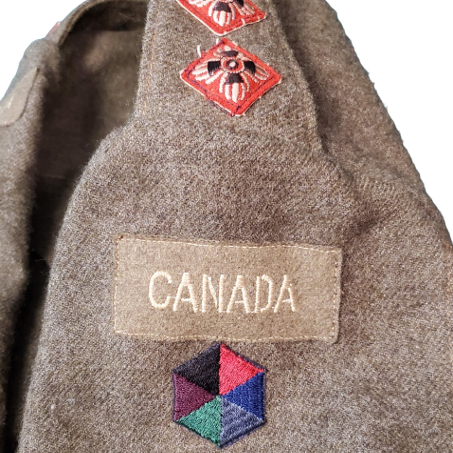 WW2 Canadian Pacific Command Officer's Battle Tunic Named