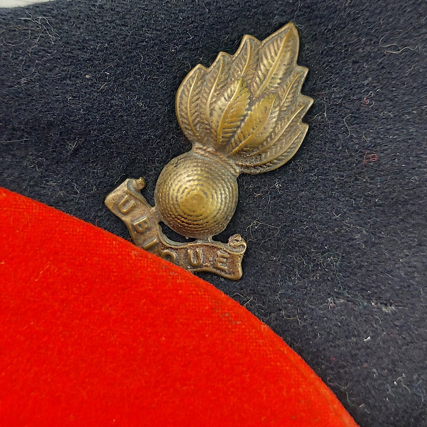 WW2 British Royal Engineers Colored Field Service Cap With Badge