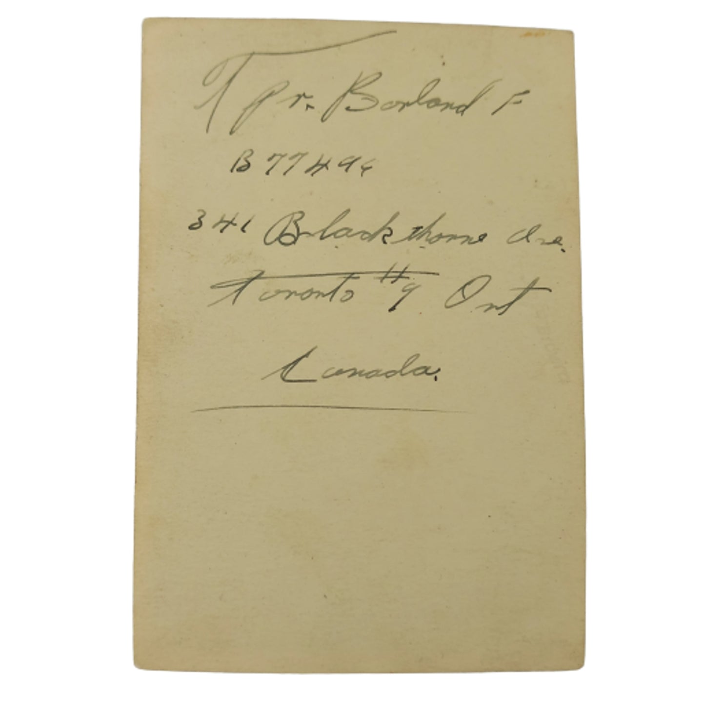 WW2 Canadian 1st Armoured Carrier Regiment (1CACR) Named Photograph