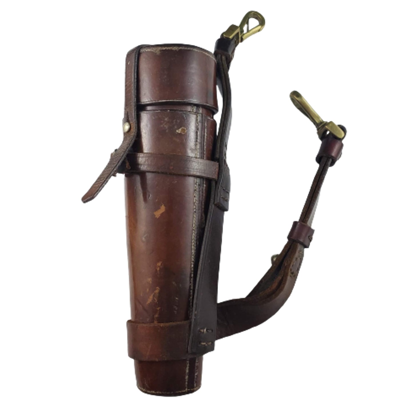 WW1 British Canadian Cavalry Glass Water Bottle In Carrier