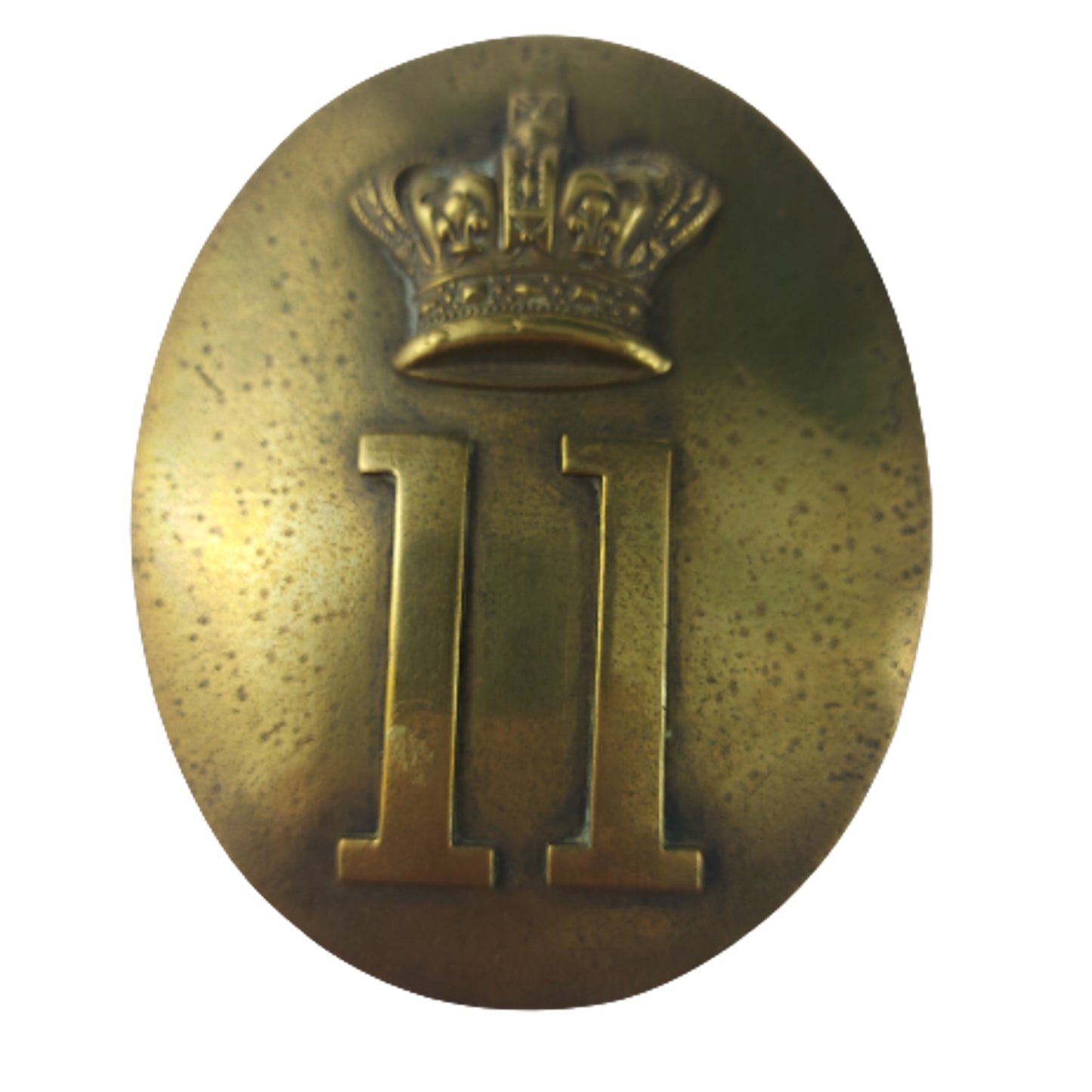 Pre-WW1 British Victorian Pre-1855 11th Regiment Of Foot Cross Belt Plate