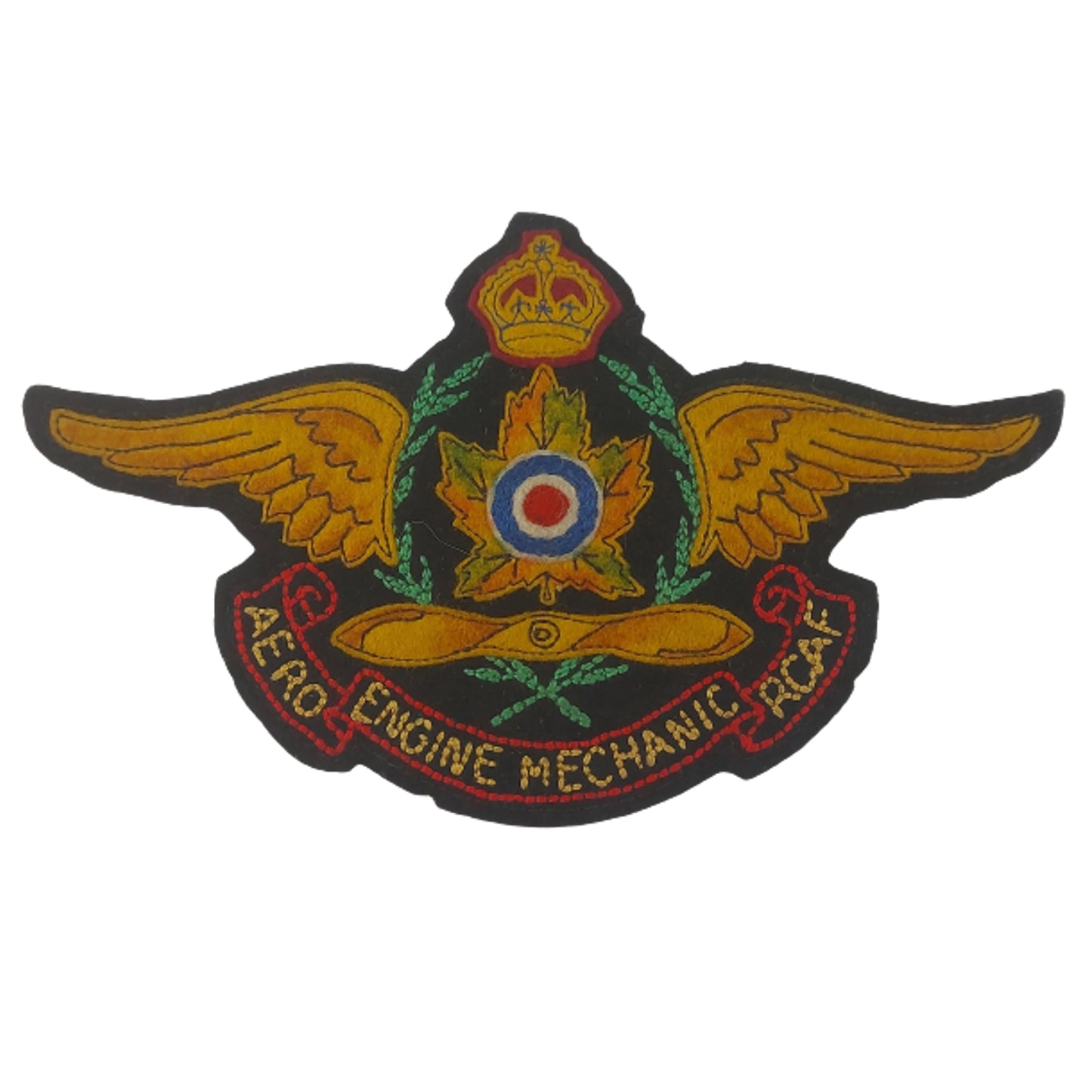 RCAF Royal Canadian Air Force Engine Mechanic Crest Craft Jacket Crest