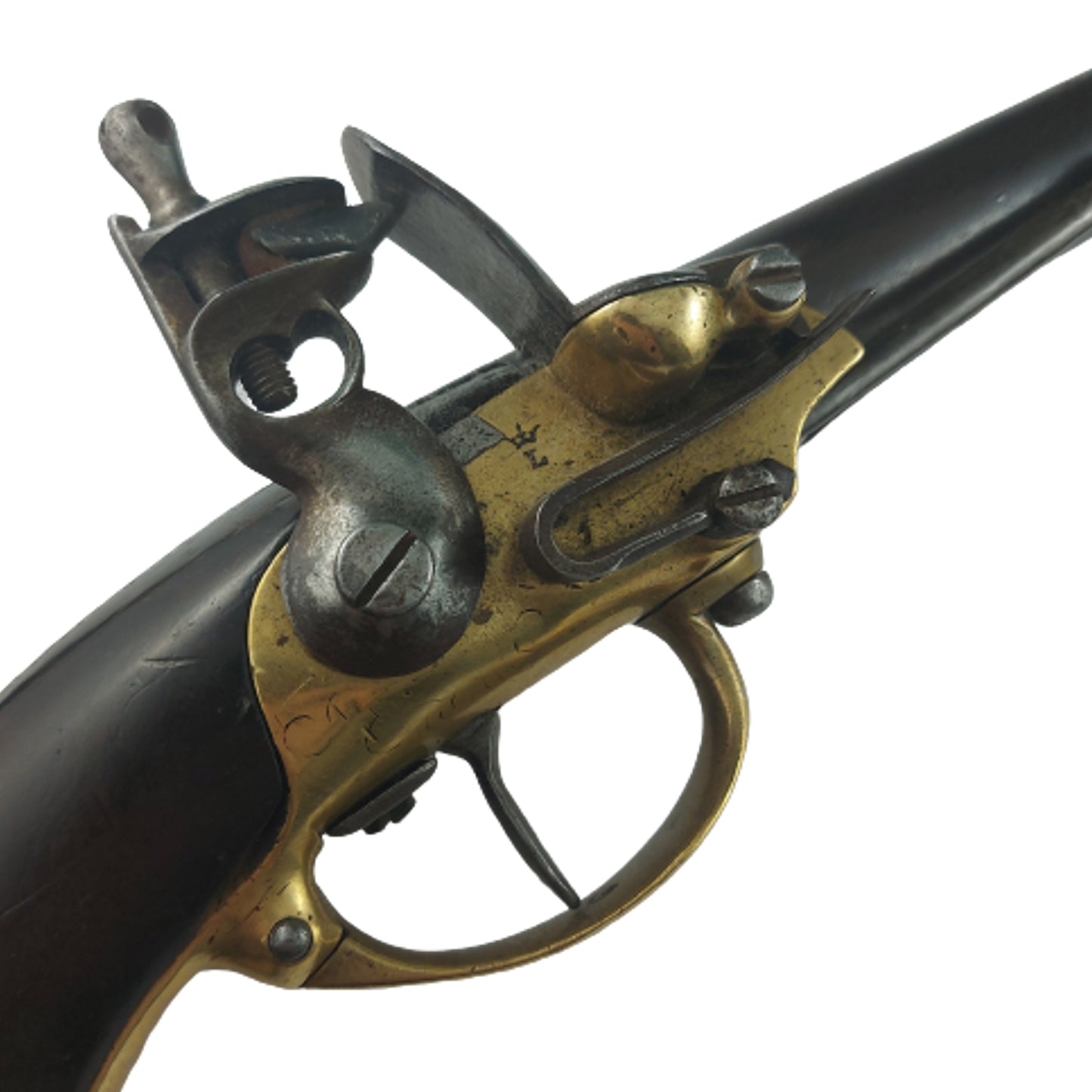 Pre-WW1 Antique French Model 1777 Charleville Flintlock Cavalry Pistol