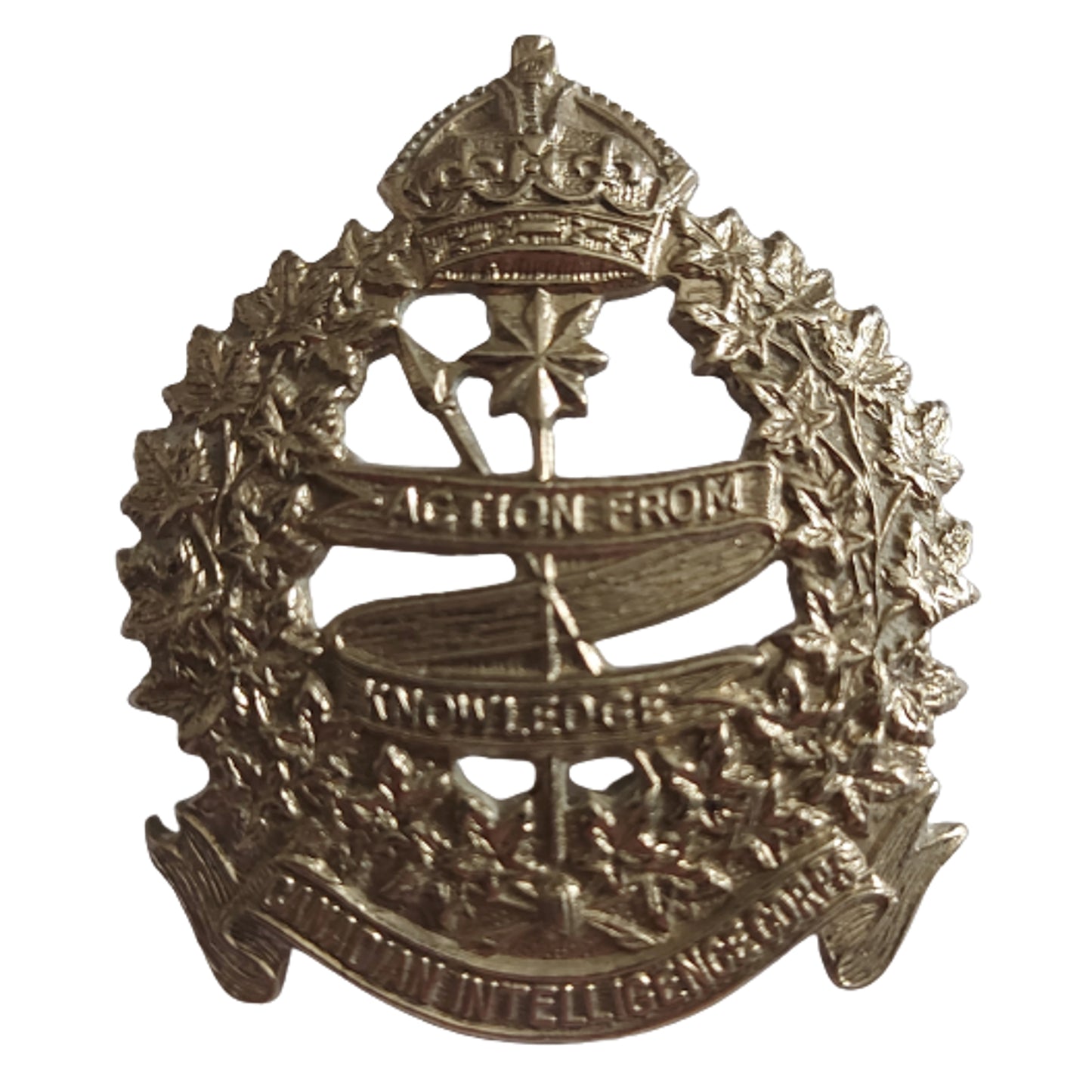 WW2 RCIC Royal Canadian Intelligence Corps Cap Badge