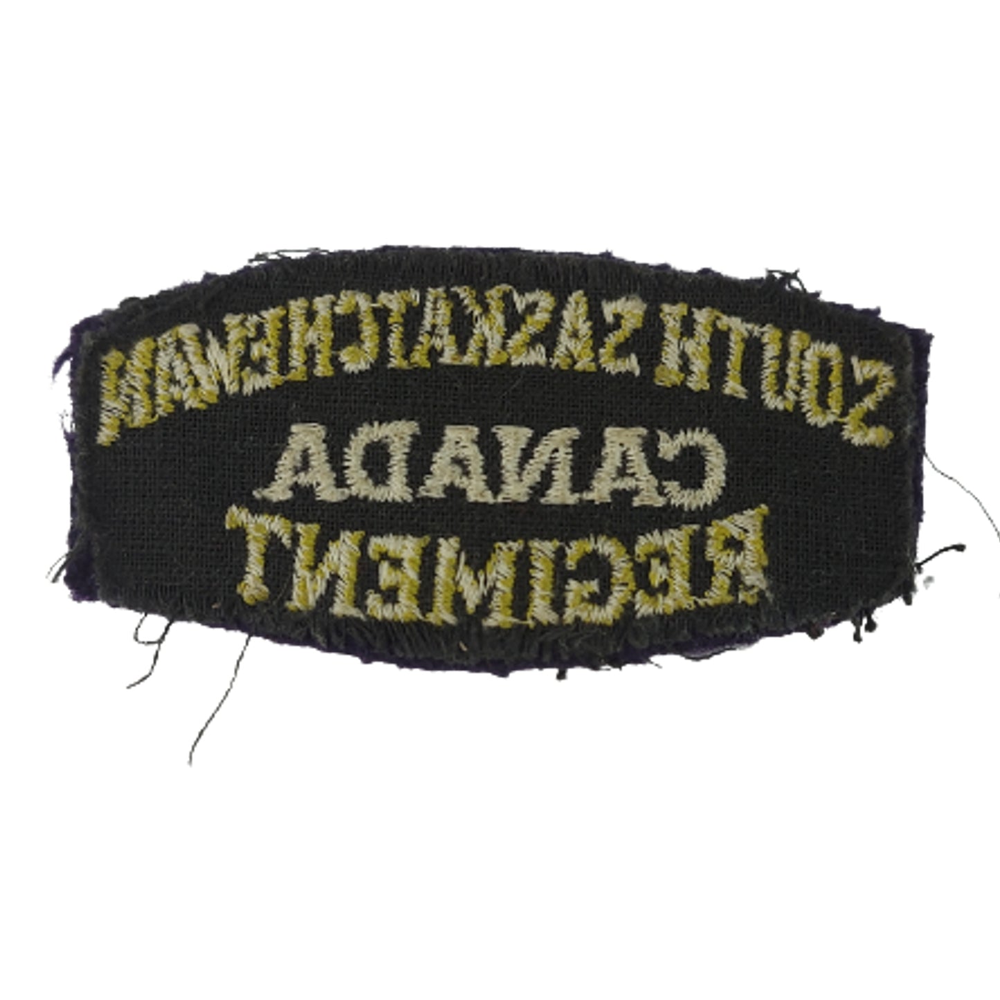 WW2 Canadian South Saskatchewan Regiment Cloth Shoulder Title
