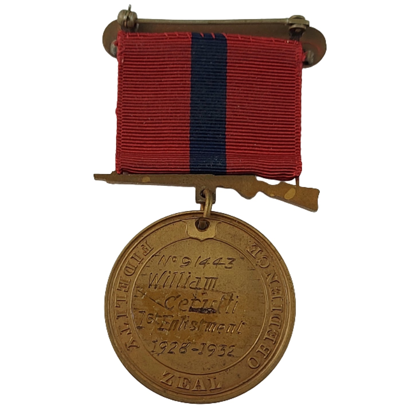 Pre-WW2 United States U.S M.C. Named Marine Corps Good Conduct Medal 1928-1932