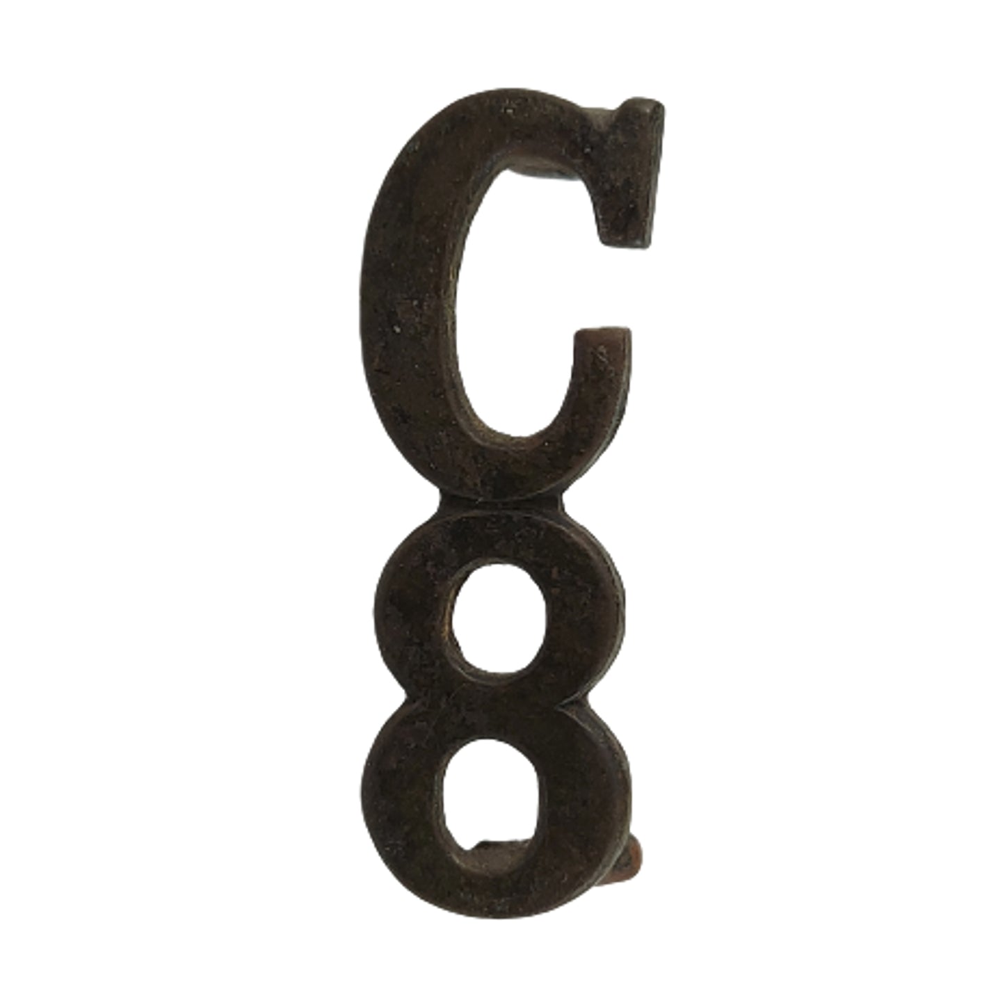 WW1 Canadian C8 Collar Badge 90th Battalion Black Devils Winnipeg