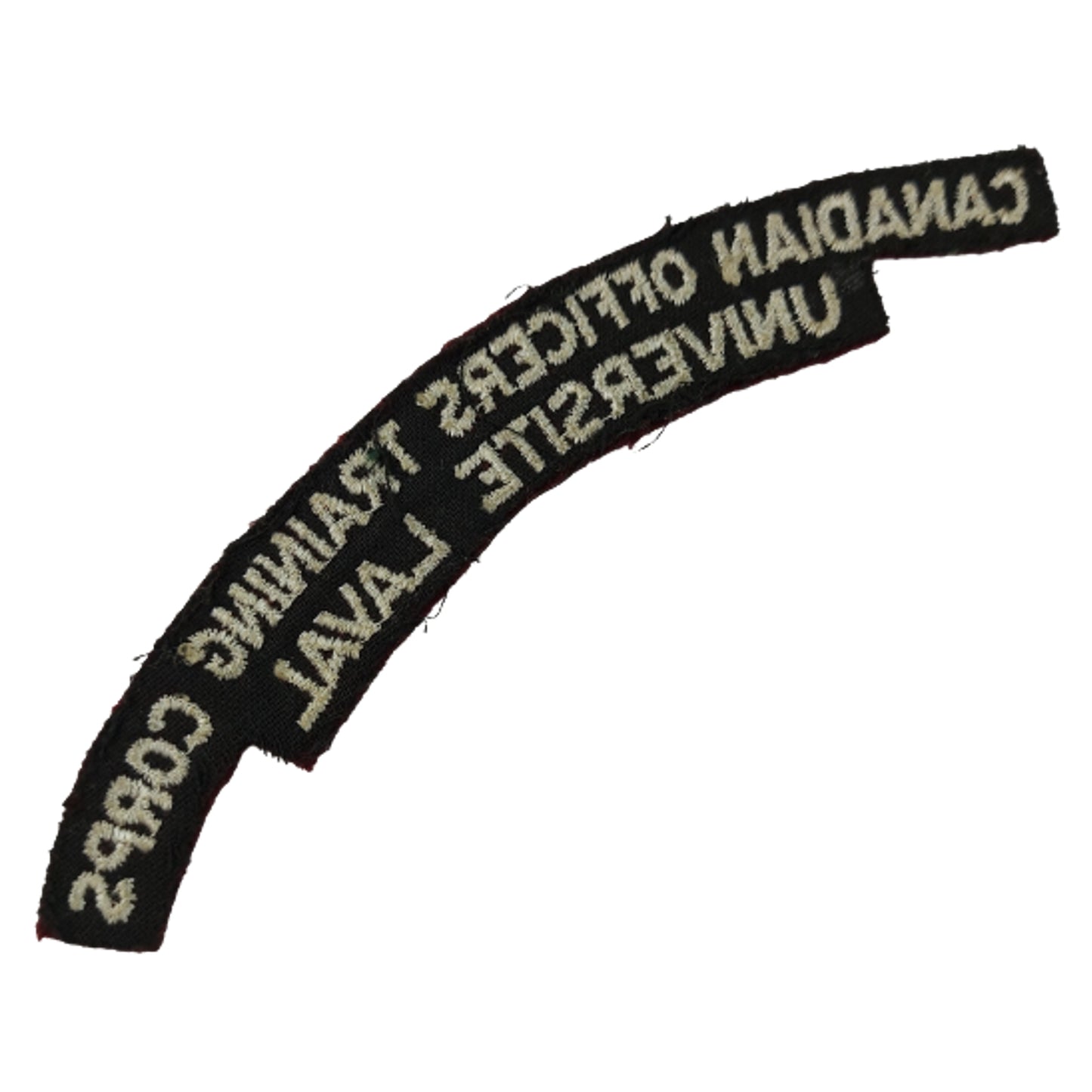WW2 Canadian COTC Universite Laval Cloth Shoulder Title