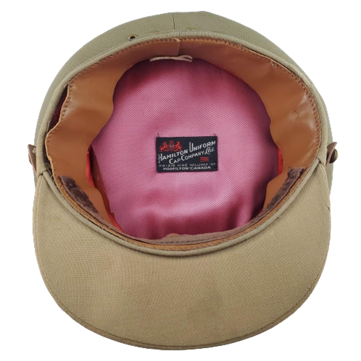 WW2 Canadian RCA Royal Canadian Artillery Visor Cap With Badge