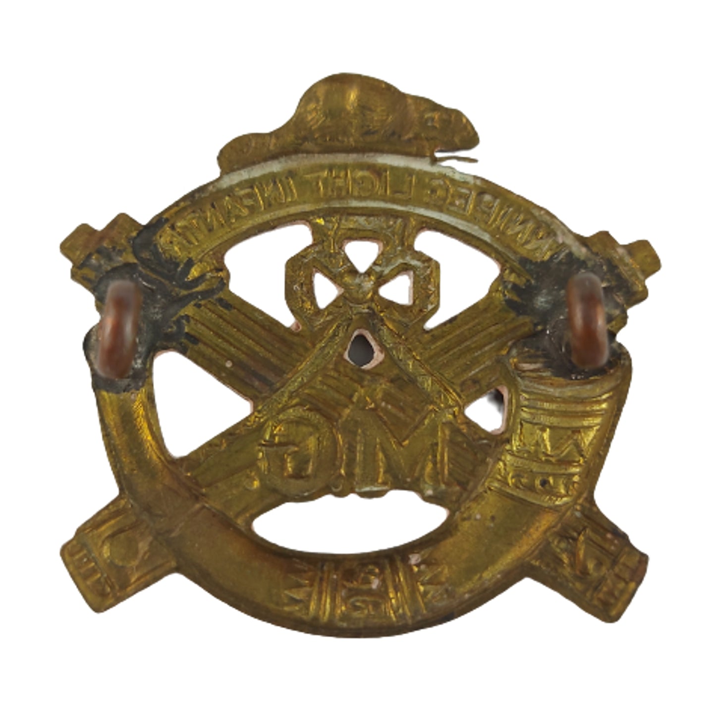 Pre-WW2 1922 WLI Winnipeg Light Infantry MG Collar Badge