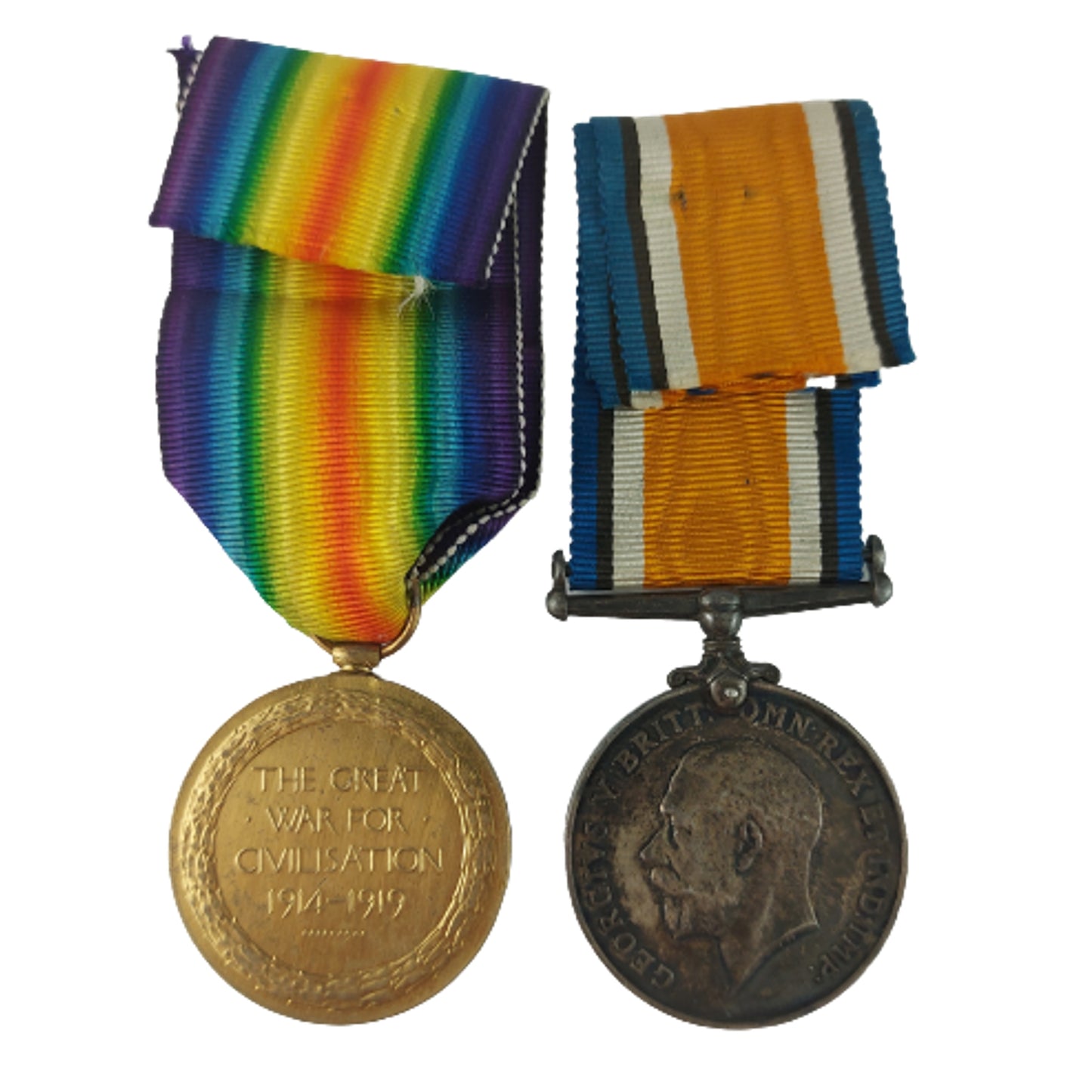 WW1 Canadian Medal Pair 230th Battalion CFC Canadian Forestry Corps