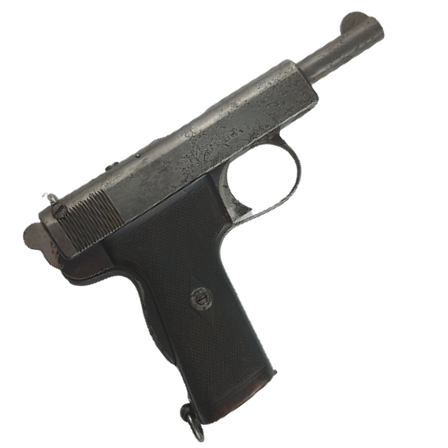 WW1 British Deactivated Model 1909 Webley Self Loading Pistol 9mm