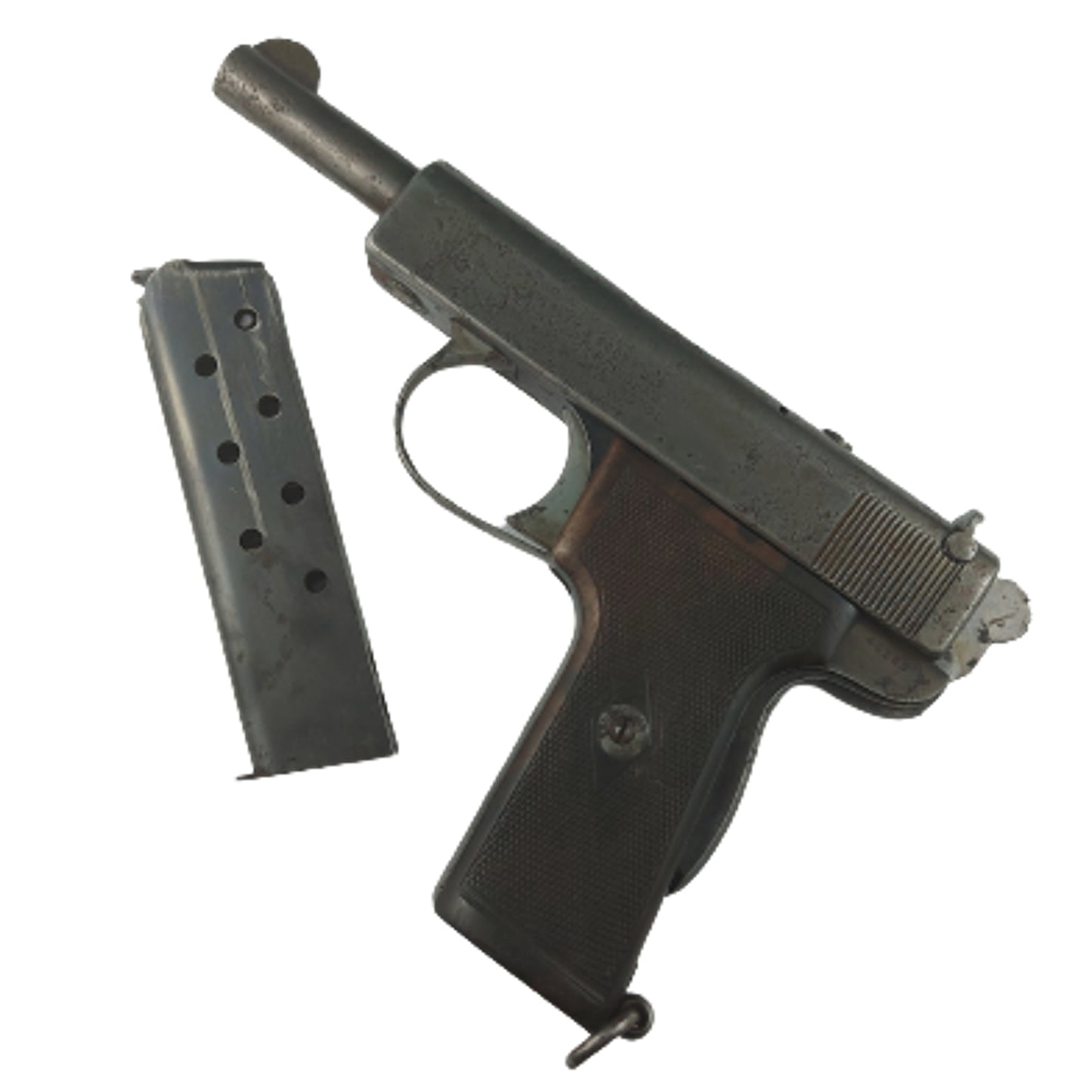 WW1 British Deactivated Model 1909 Webley Self Loading Pistol 9mm
