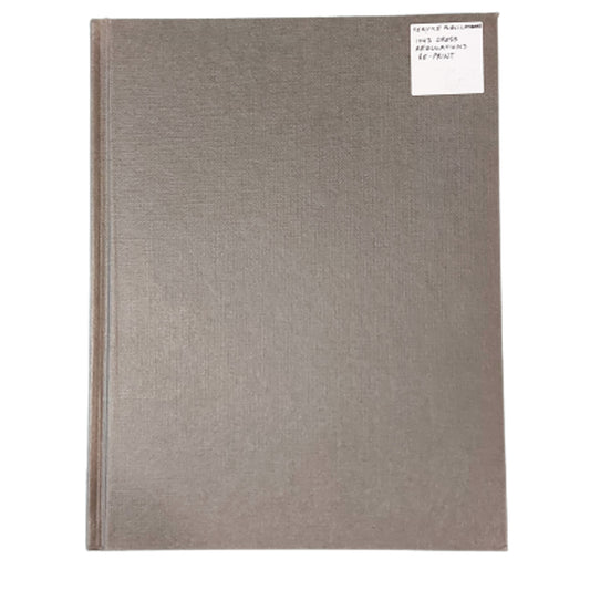 WW2 1943 Dress Regulations Service Publications Reprint