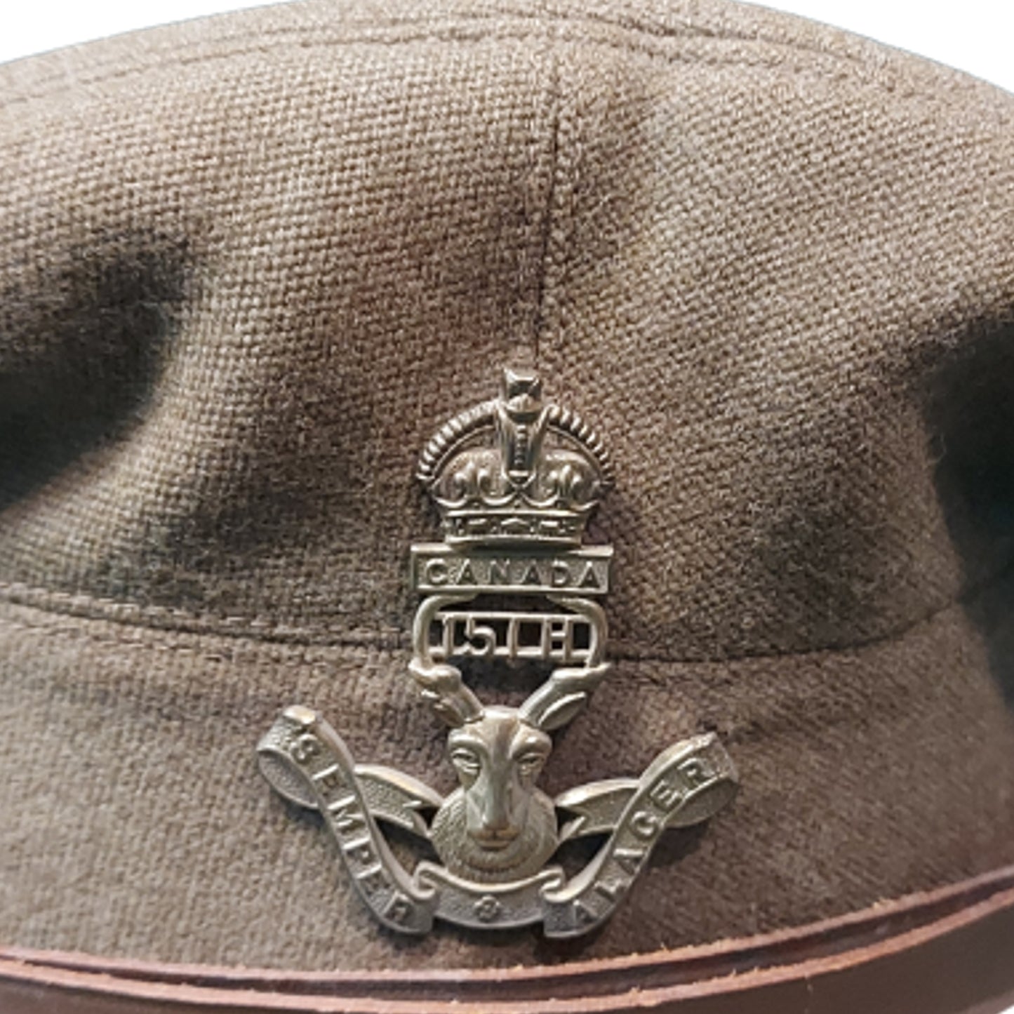 WW2 Canadian 15th Alberta Light Horse Visor Cap