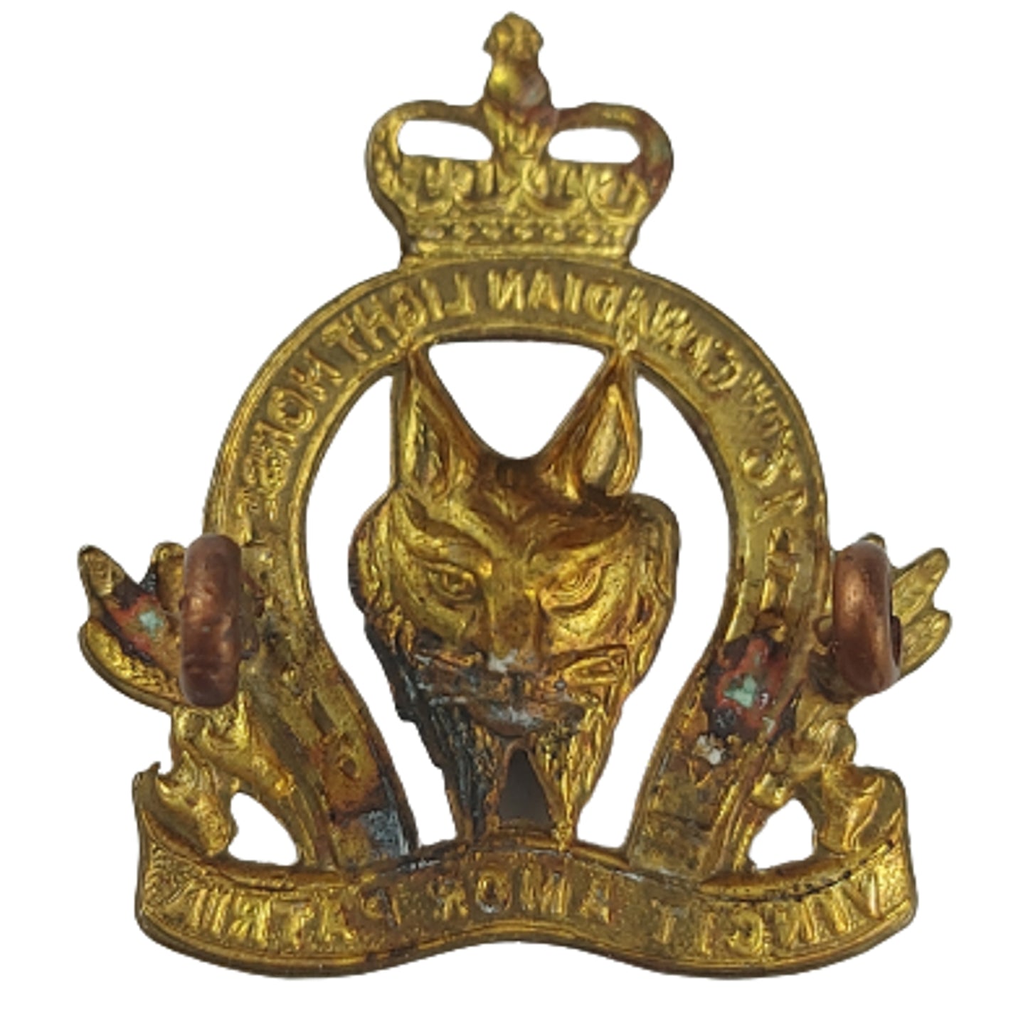 WW2 18th Canadian Light Horse Collar Badge