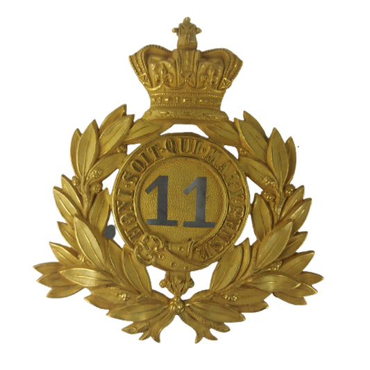 Pre-WW1 British Victorian 11th Regiment of Foot Officer's Shako Badge