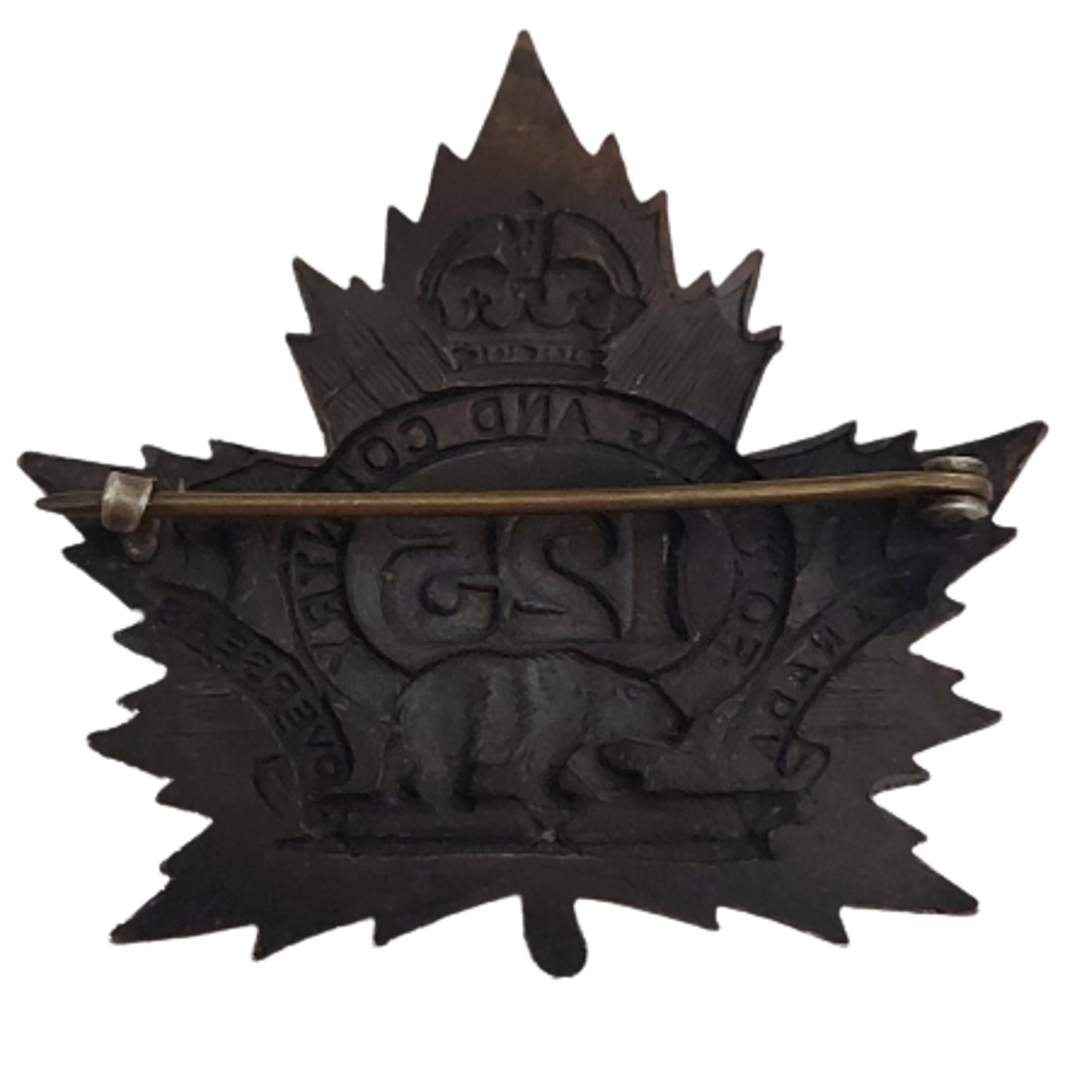 WW1 Canadian 125th Battalion Cap Badge - Brantford Ontario