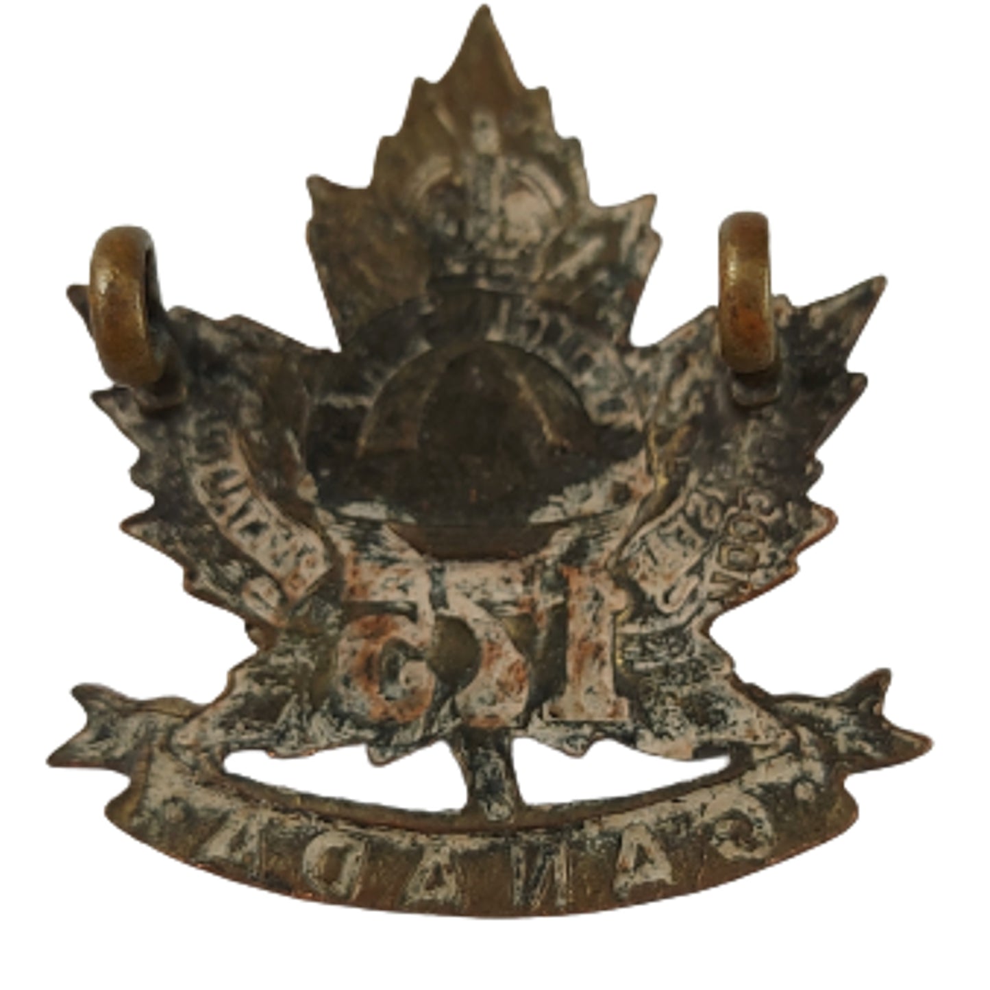 WW1 Canadian 175th Battalion Collar Badge - Medicine Hat Alberta