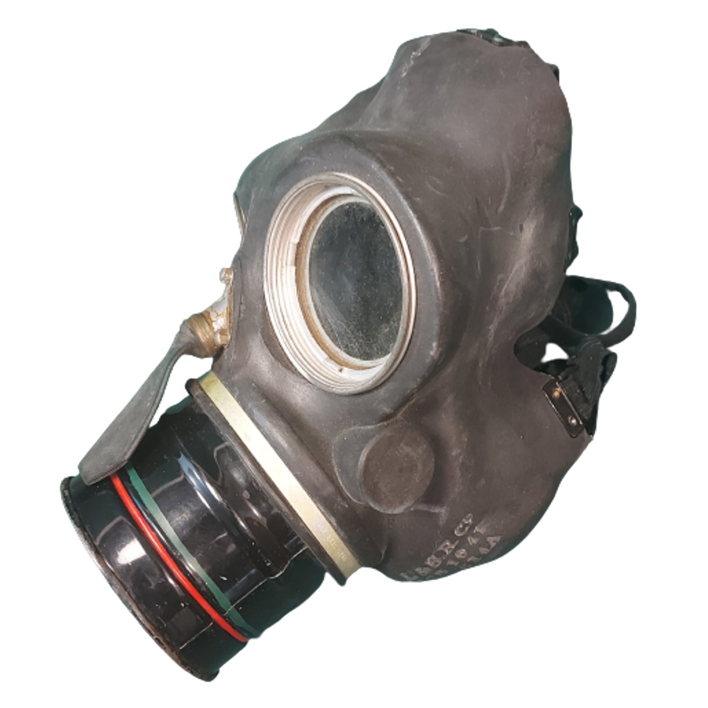 WW2 British Civilian Duty Microphone Respirator In Named Carrier