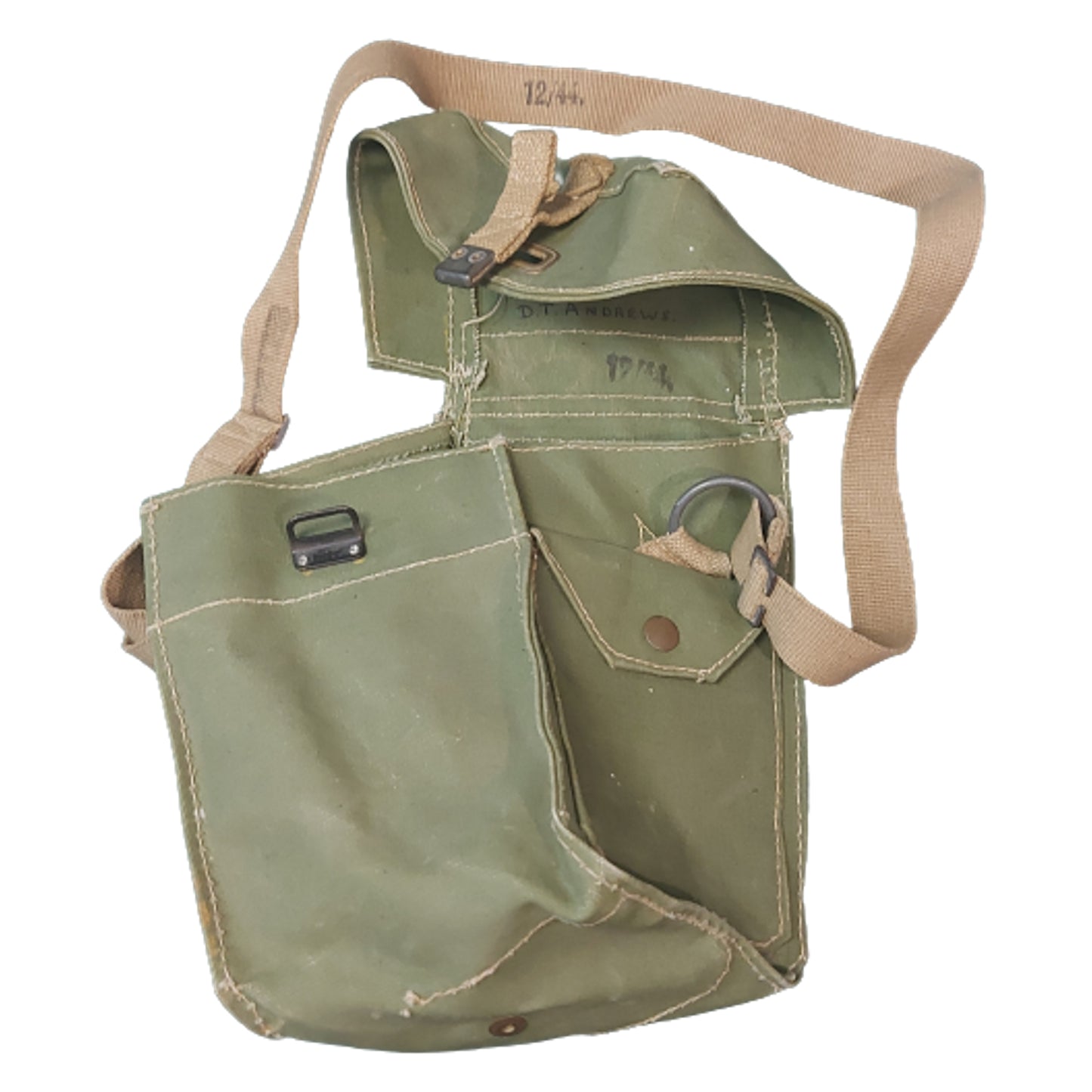 WW2 British Civilian Duty Microphone Respirator In Named Carrier