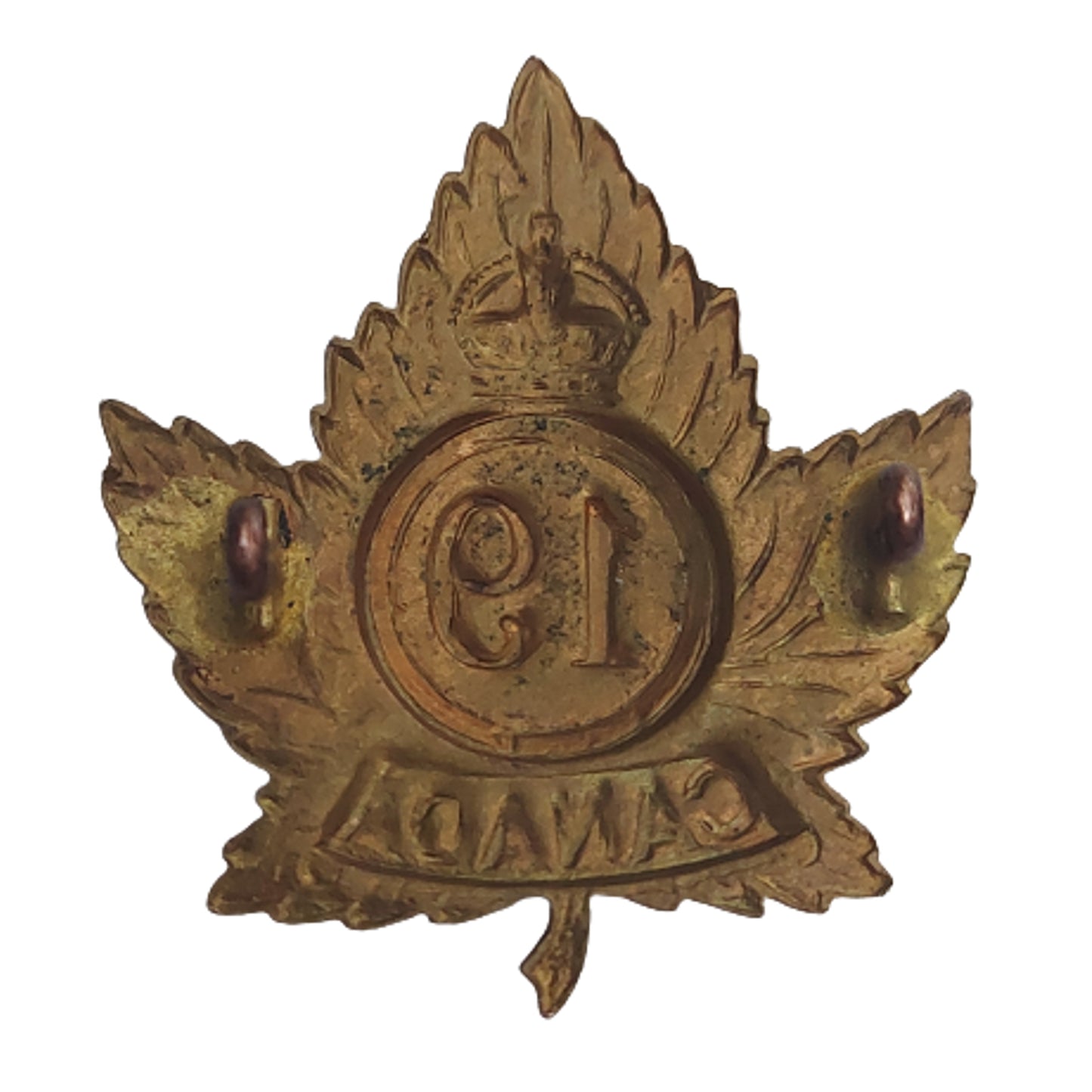 WW1 Canadian 19th Battalion Cap Badge - Toronto Ontario