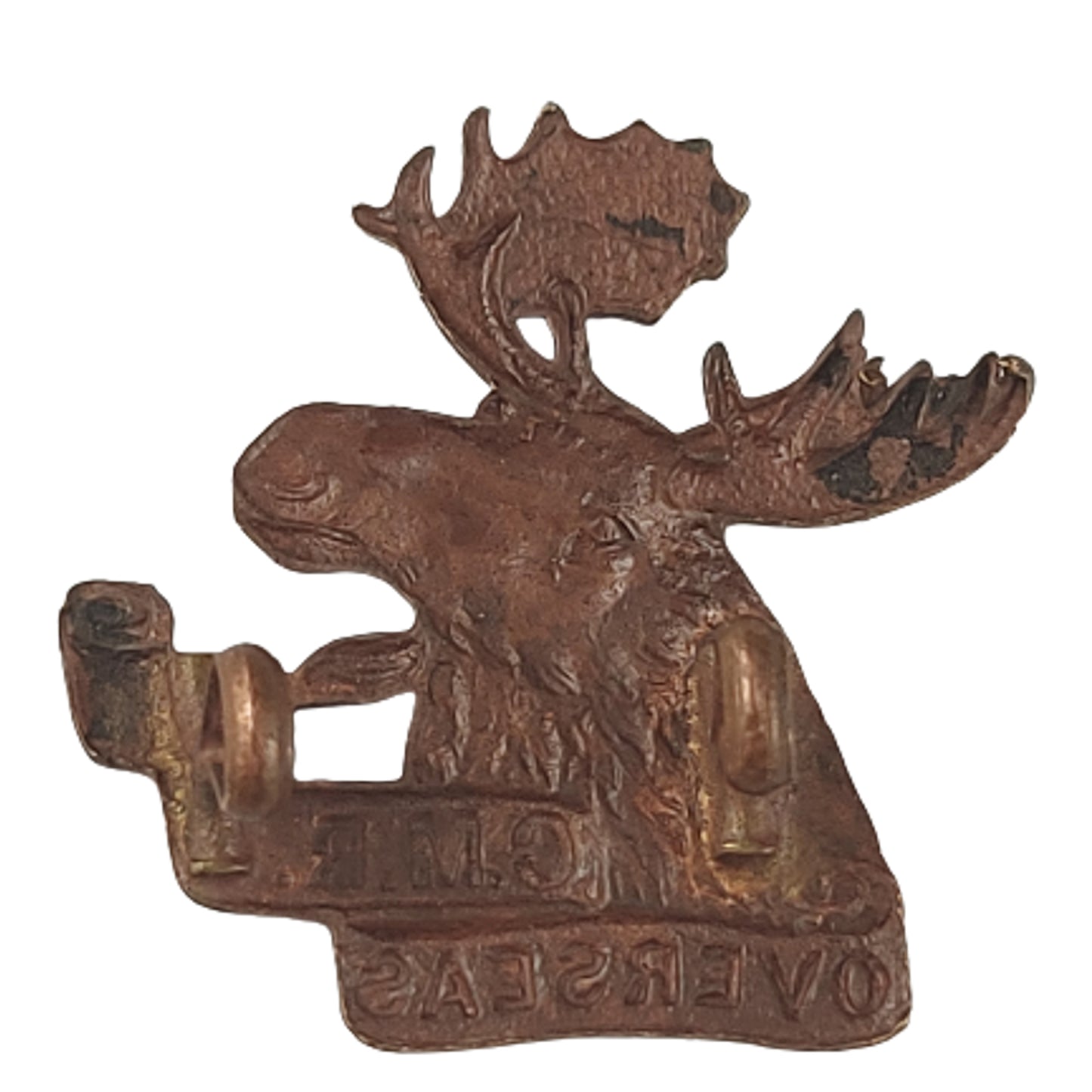 WW 4th CMR Canadian Mounted Rifles Collar Badge