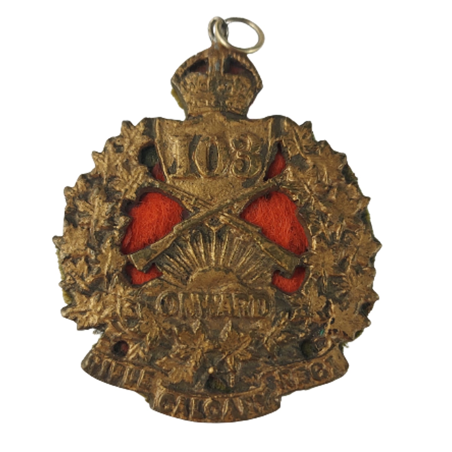 Pre-WW1 103rd Calgary Rifles Pendant