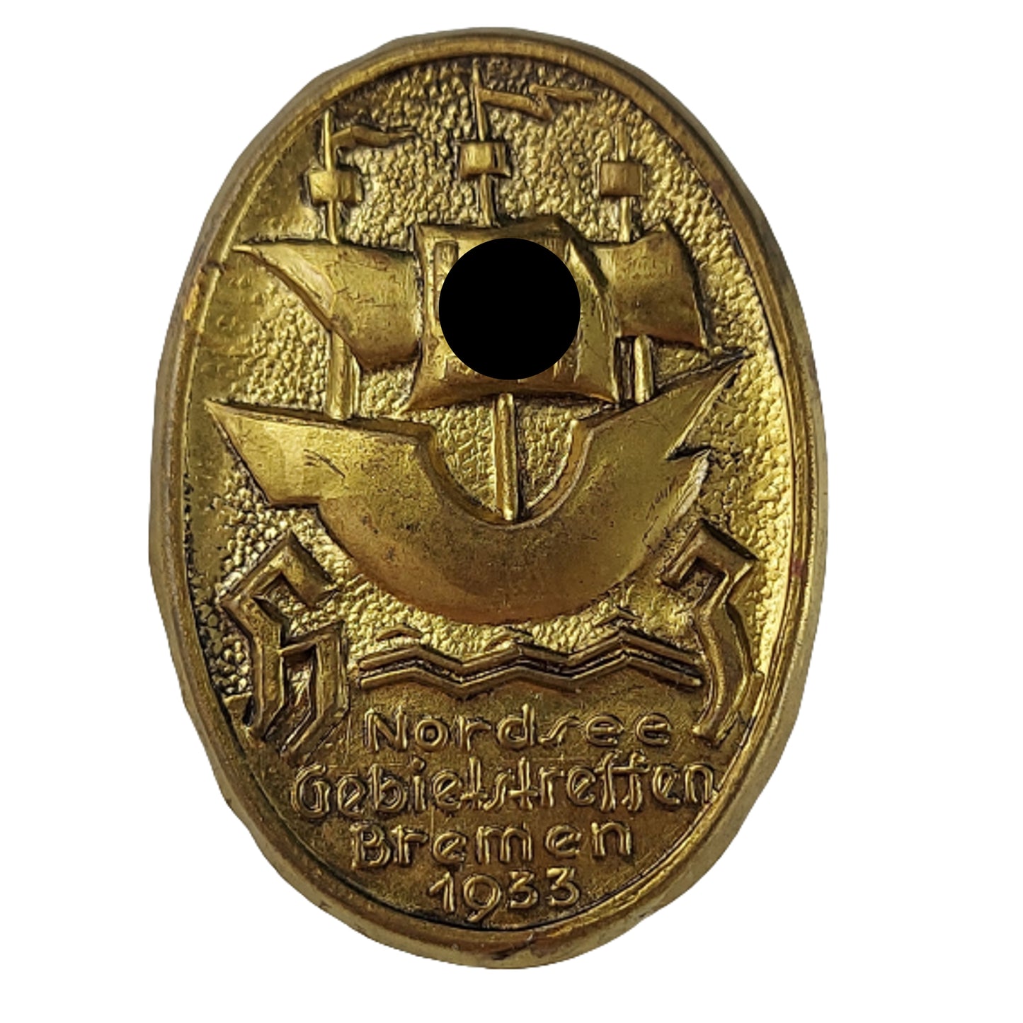 WW2 German HJ Hitler Youth Nordsee Gebietstreffen Badge
