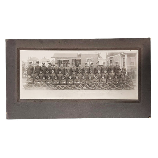 WW1 Canadian Battalion Photo On Matte Board - 137th Battalion Calgary, Alberta