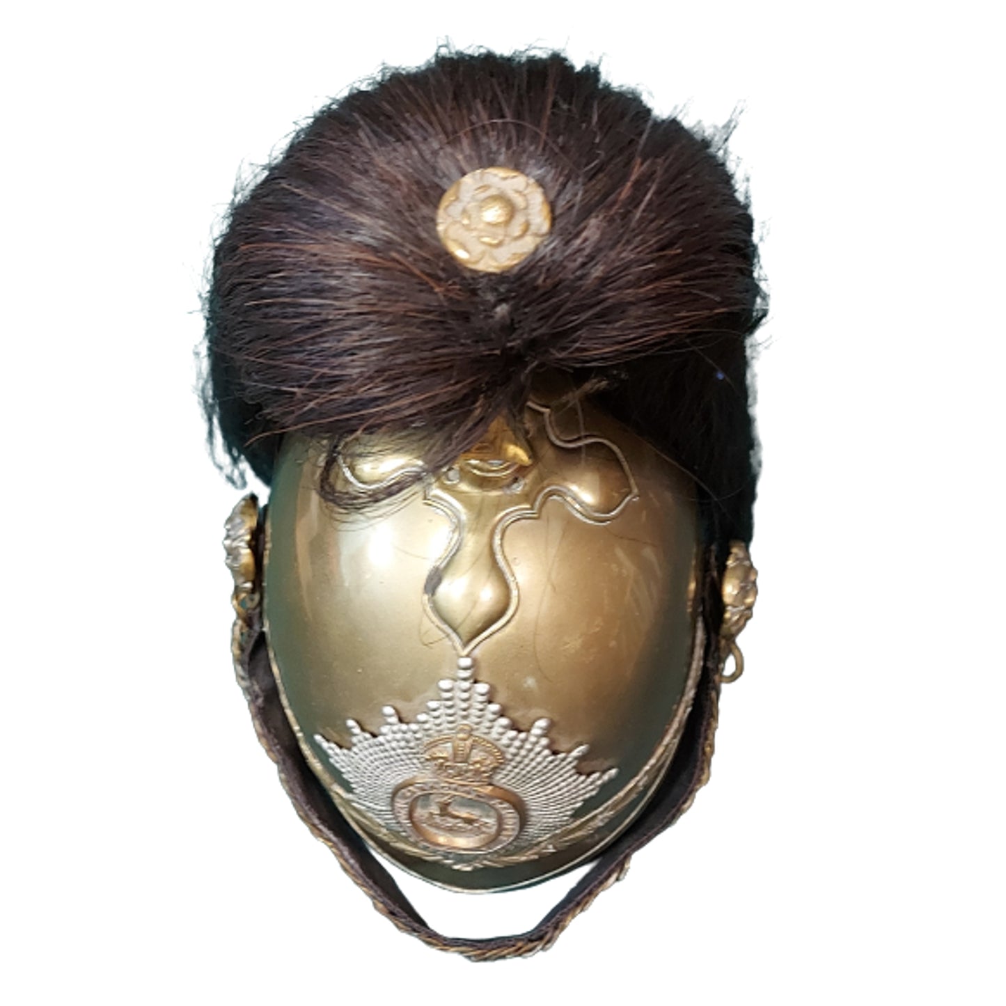 Pre-WW1 1912 RCD Royal Canadian Dragoons Brass Parade Helmet