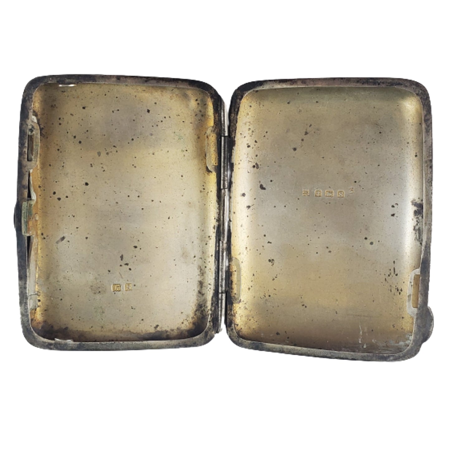 WW1 Engraved Sterling Silver Presentation Cigarette Case