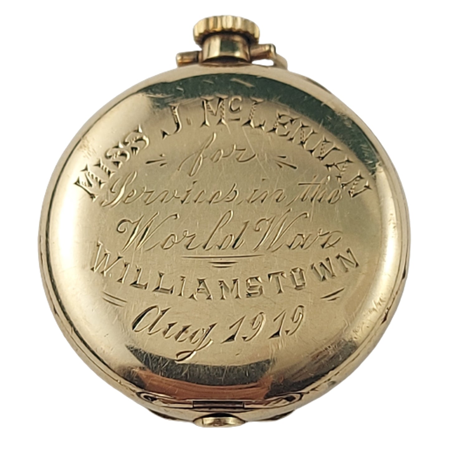 WW1 Canadian Nursing Sisters Presentation Pocket Watch