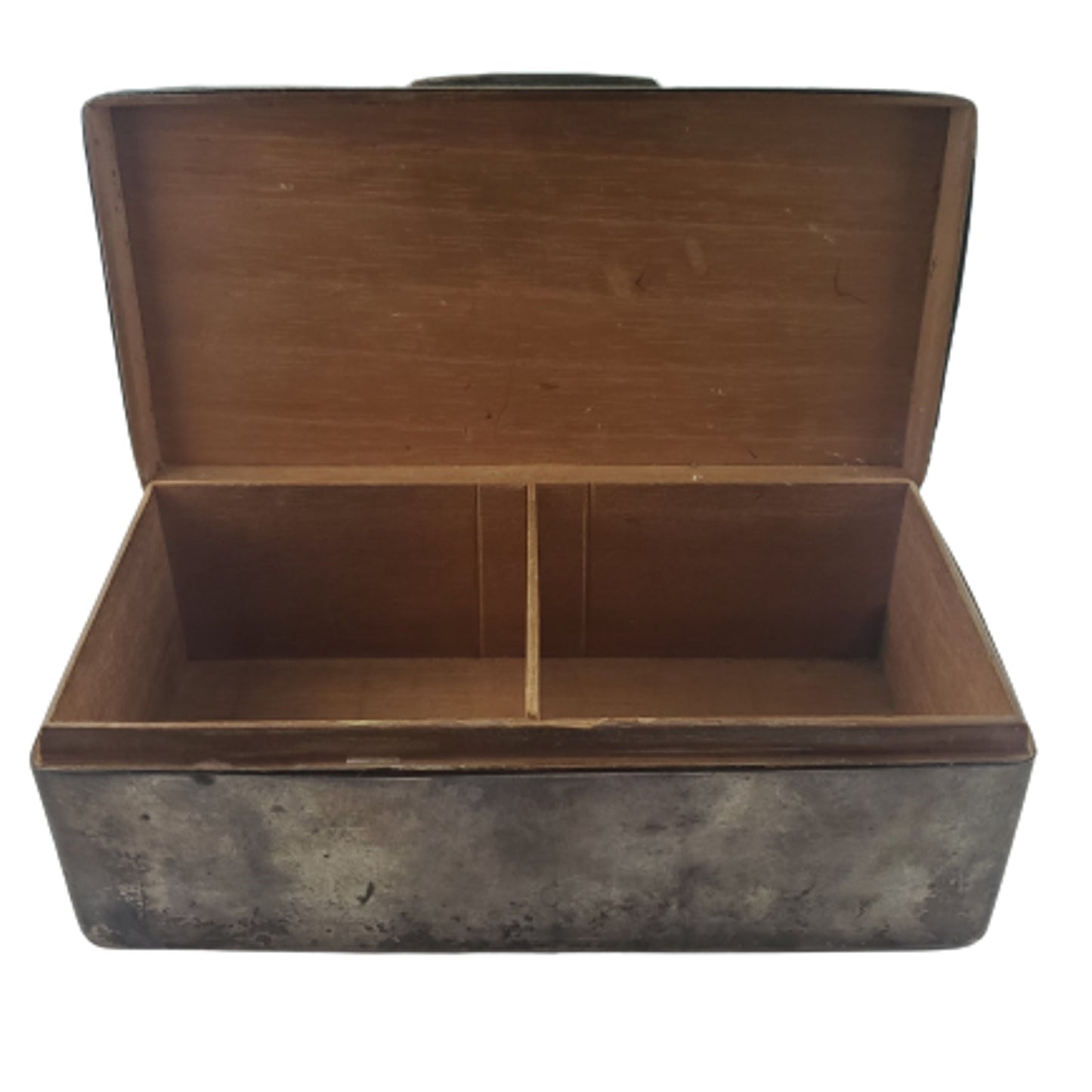 WW2 British Name Engraved Royal Observer Corps Presentation Sterling Silver Cigarette Case - M.C. Recipient