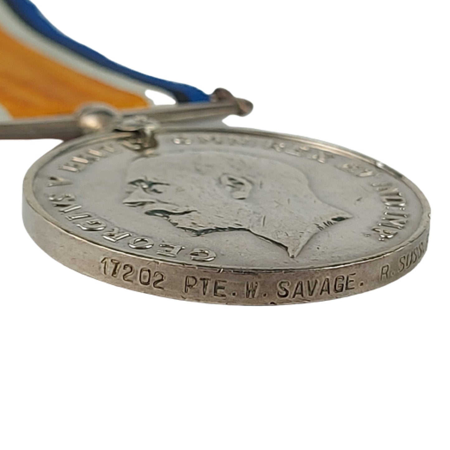 WW1 BWM British War Medal Royal Sussex Regiment