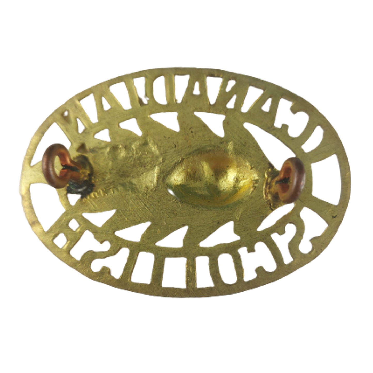 WW2 Canadian Scottish Brass Shoulder Title