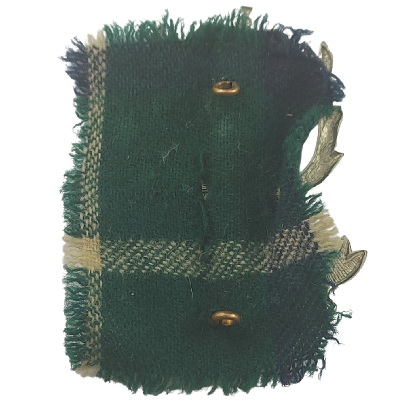 WW2 Seaforth Highlanders Of Canada Cap Badge With Tartan Backing