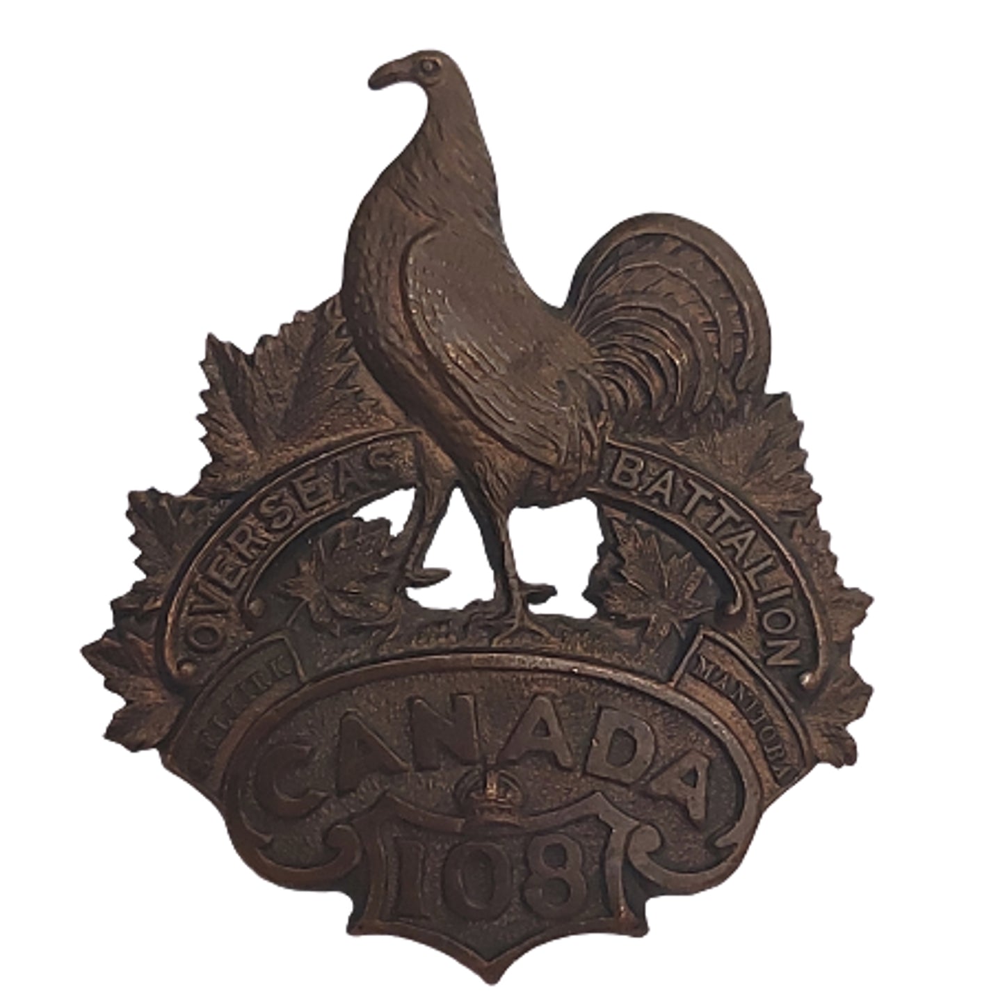 WW1 Canadian 108th Battalion Cap Badge - Selkirk Manitoba